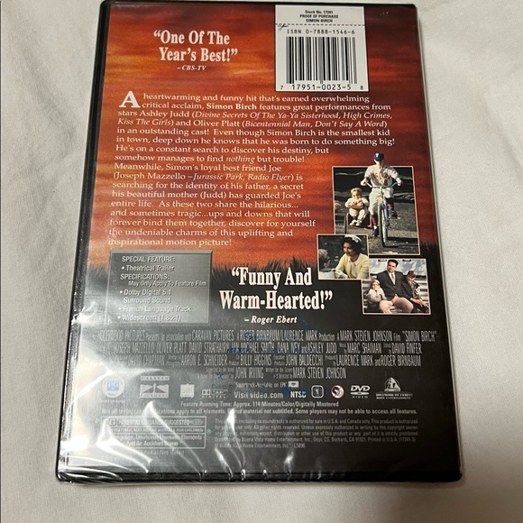 Simon Birch DVD Brand New - Picture 2 of 3